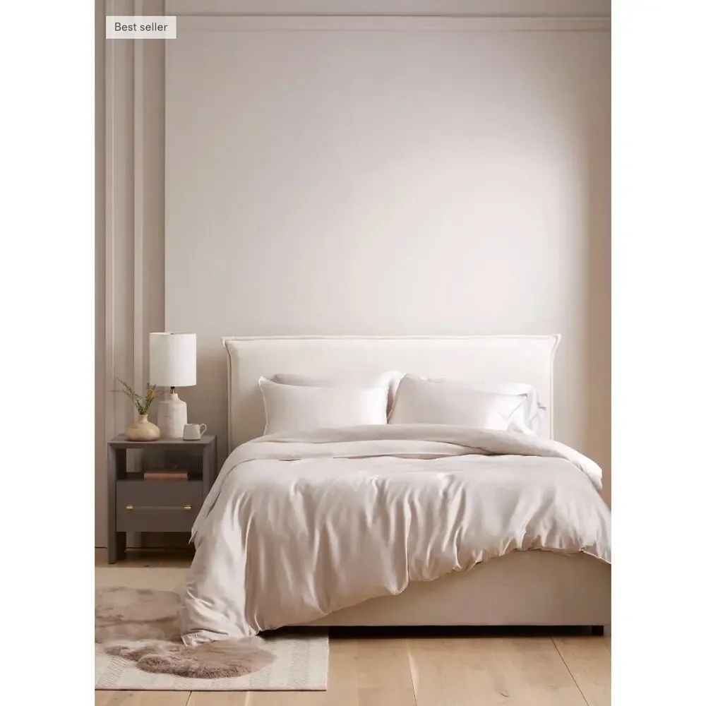 QUINCE 3 piece F/Q Viscose Organic Bamboo Duvet Set SAND